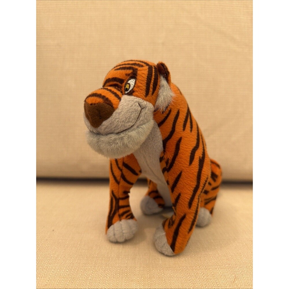 Jungle Book Shere Khan Tiger Disney Stuffed Animal Plush Toy 2002 Hasbro BIN 14